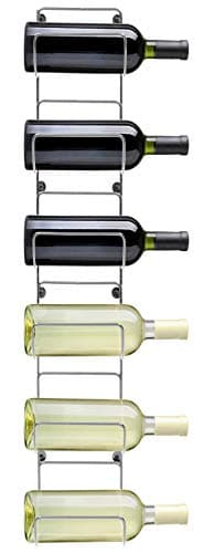 Sorbus Towel Rack Wall Mount – 6 Compartments of Silver Metal Towel Holder for Bathroom Decor Sets, Organizer for Linens, Gym, Rv, Door, Cabinet - Wine Rack Wall Mounted for Kitchen, Bar, Wine Cellar - Image 4