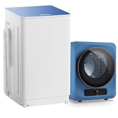 Auertech Portable Washer and Dryer Combo Set, 18 lbs Fully Automatic Washing Machine, 10 lbs Portable Dryers, Compact Washer and Dryer for Apartment, RV, Dorm - Image 1