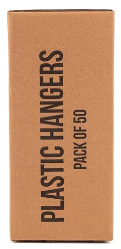 Utopia Home - Plastic Hangers 50 Pack - Space Saving Clothes Hanger - Durable and Strong Closet Organizers and Storage Makes It Ideal Stocking Stuffers or Apartment or Dorm Room Essentials (White) - Image 9