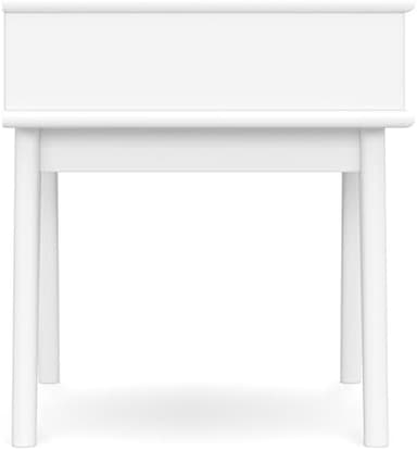 SIMPLIHOME Draper Solid Hardwood 22 inch Wide Rectangle Mid Century Modern End Table in White for The Living Room and Bedroom - Image 7