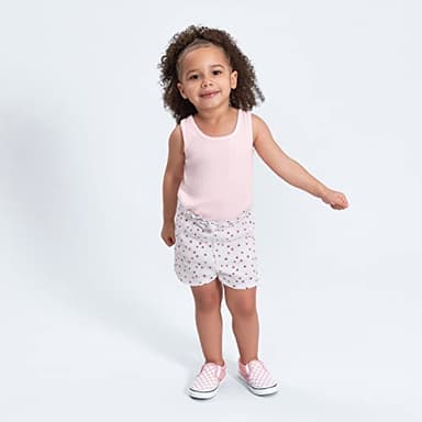 Gerber Baby Girl's Toddler 3-Pack Pull-On Knit Shorts, Pink Floral, 5T - Image 5