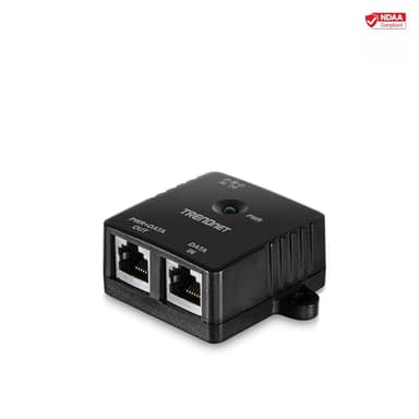TRENDnet Gigabit Power Over Ethernet Injector, Full Duplex Gigabit Speeds, 1 x Gigabit Ethernet Port, 1 x PoE Gigabit Ethernet Port, Network Devices Up to 100M (328 ft), 15.4W, Black, TPE-113GI - Image 8
