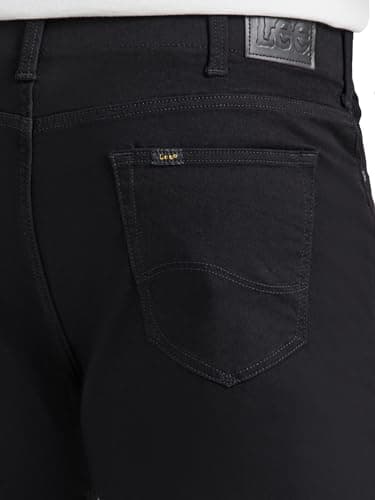 Lee Men's Big & Tall Extreme Motion Relaxed Straight Jean Black 46W x 32L - Image 6