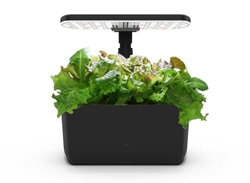 AeroGarden Harvest Lite, Indoor Garden Hydroponic System with LED Grow Light, Holds up to 6 AeroGarden Pods, Black - Image 1
