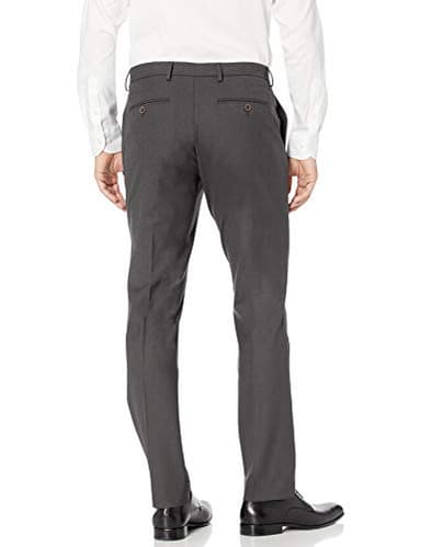 Amazon Essentials Men's Slim-Fit Wrinkle-Resistant Stretch Dress Pant, Charcoal, 35W x 29L - Image 3