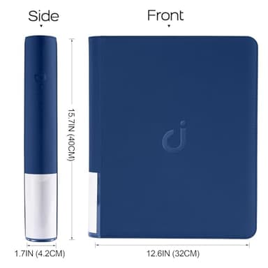 D DACCKIT Toploader Binder, Holds 288 Top Loaders - 9-Pocket Top Loader Binder for 3" x 4" Rigid Card Holders for Trading Cards or Sports Cards, Model A - Navy Blue - Image 5