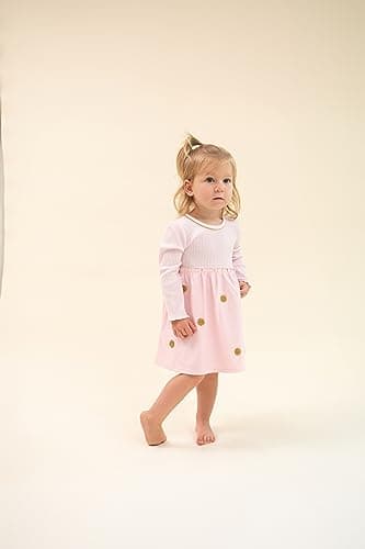 Mud Pie Girls Dot Dress, Pink, 4 Toddler - Image 5