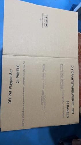 LANGXUN 24pcs DIY Small Animal Pet Playpen with Waterproof Mat, C&C Cage for Puppy Kitten, Rabbit Cage,Guinea PigsGuinea Pig Cages | Indoor & Outdoor Portable Metal Wire Yard Fence, Metal Pet Panels - Image 9