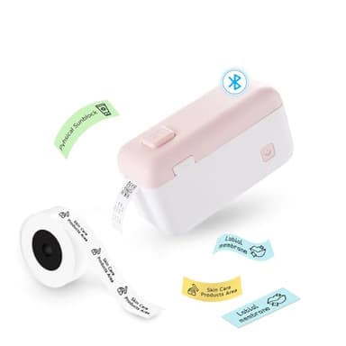 Mini Label Printer - Portable Bluetooth Label Maker Machine with Tape, HP4 Sticker Maker for Kitchen Storage, Home Organization - Image 1