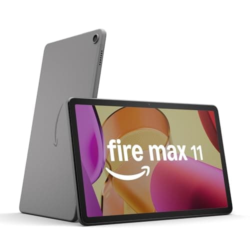 Amazon Fire Max 11 tablet, vivid 11” display, all-in-one for streaming, reading, and gaming, 14-hour battery life, optional stylus and keyboard, 128 GB, Gray, without lockscreen ads - Image 1