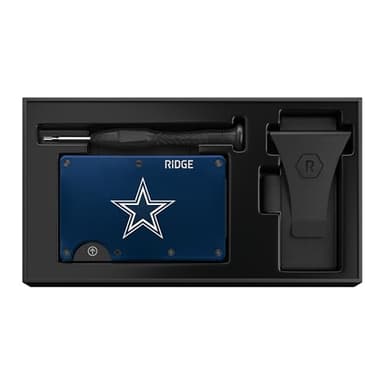 The Ridge NFL Wallet - Dallas Cowboys - Slim Wallet, Card Holder, Carry up to 12 Cards RFID Safe, Blocks Chip Readers, Minimalist Wallet With Cash Strap & Extra Money Clip - Image 5