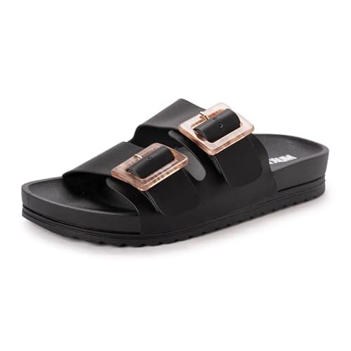 MUK LUKS Women's Grand Cayman Sandal, Black, 9 - Image 1
