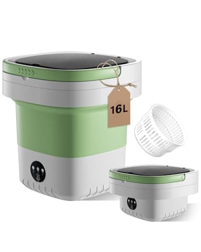 Portable Washing Machine,Mini Washer 16L Washer,Small Clothes Folding Washing Machine Of Underwear, Baby And Small Delicates, 3 Cleaning Modes Suitable For Home Apartments Dormitories, Hotels