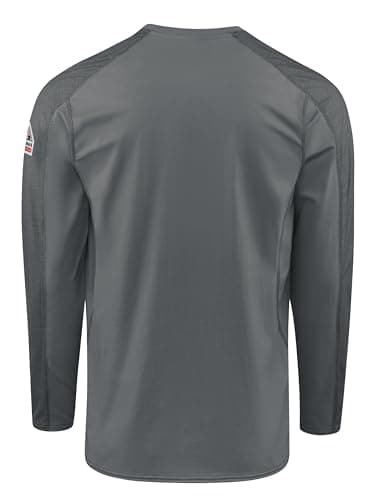 Bulwark FR Men's Flame Resistant Flex Knit Tee, Charcoal, Large - Image 2