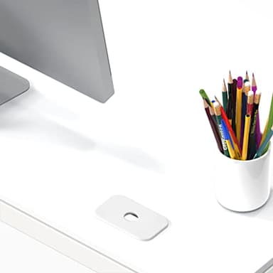 SHW 55-Inch Commercial-Grade Office Computer Desk, White - Image 6