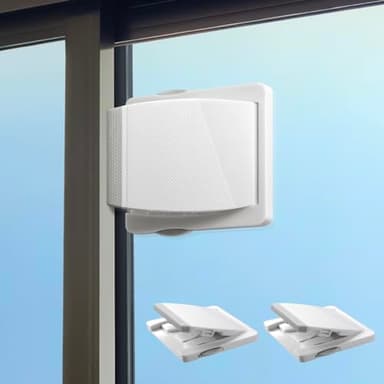 Sliding Door Lock, 2 Pack Child Safety Sliding Glass Door Lock for Sliding Glass Doors, Sliding Windows, Sliding Closet, etc. Easy to Installation Provides More Security for Your Baby and Pets - Image 1