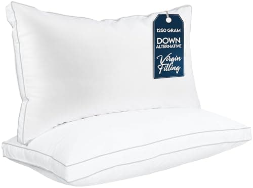 Utopia Bedding Bed Pillows for Sleeping King Size (White), Set of 2, Cooling Hotel Quality, Gusseted Pillow for Back, Stomach or Side Sleepers - Image 1