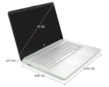 HP Laptop with Microsoft Office and 1TB Cloud Storage (1-Year) | 14 inch HD Computer | 16GB RAM | 128GB UFS & 128GB Portable SSD| Intel 4-Core CPU(Beat i3-10110U)| Windows 11 Home in S Mode| LE Bundle - Image 5