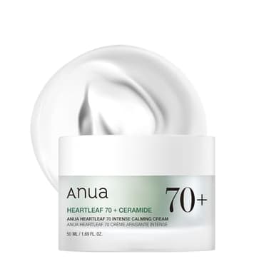 ANUA Heartleaf 70 Intense Calming Cream with Ceramide, Panthenol, Heartleaf extract, Korean Skin care - (50ml /1.69Fl. Oz) - Image 1