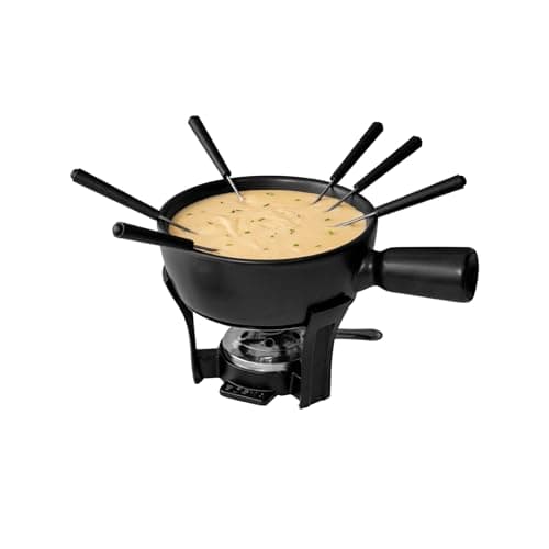 Boska Cheese Fondue Party Set Nero - Black Cast Iron Fondue Pot - Wedding Registry Items Small Kitchen Appliances for up to 4 Persons Wedding Registry Items - Image 1