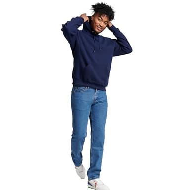 Russell Athletic Men's Dri-Power Pullover Fleece Hoodie, Blue, Large - Image 5