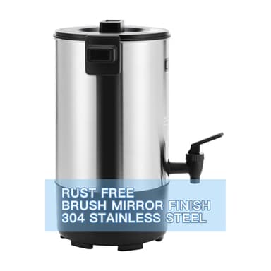 SYBO SR-CP35C Commercial Grade Stainless Steel Percolate Coffee Maker Hot Water Urn for Catering, 30-Cup, 3.5L, Metallic - Image 5