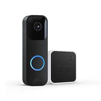 Blink Video Doorbell + Sync Module 2 — Two-way audio, HD video, two-year battery life, motion detection, chime app alerts, Works with Alexa (Black) - Image 1
