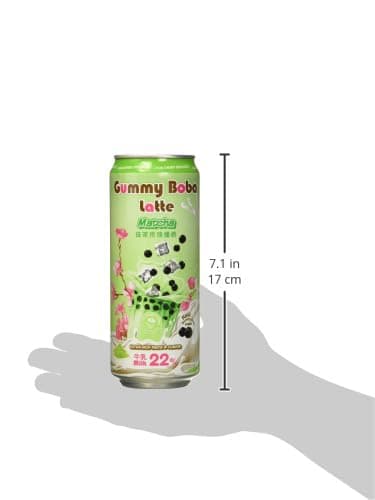 O's Bubble Gummy Boba Latte Canned Bubble Tea Drink With Chewy Boba Pearls (Konjac), 22% whole milk blend, 470ml(15.9 fl oz/can), MATCHA, (Pack of 12) - Image 5