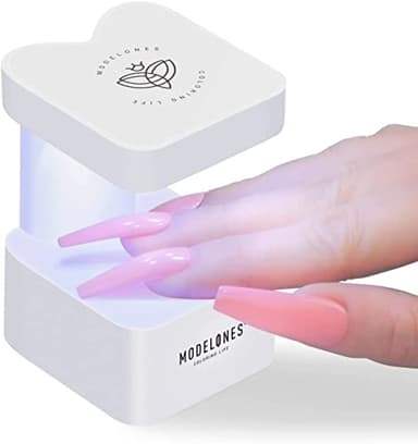 modelones Mini UV Light for Gel Nails, UV Nail Lamp, Nail Light with 2 Timers for Fast Curing Gel Polish Nails Extension, Portable LED USB Flash Cure Lamp for Travel - Image 1