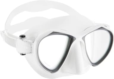 Cressi Metis 2-Lens Masks, White/Titanium, Clear/Anti-Fog Lens - Image 1