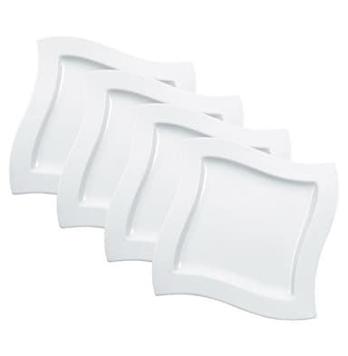 Villeroy & Boch New Wave Dinner Plates, Set of 4, Premium Porcelain, Made in Germany, 10.5 in - Image 2