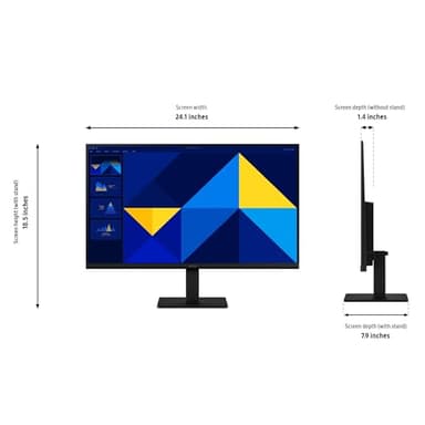 SAMSUNG 27" (S30GD) Essential Monitor with IPS Panel and Tilt Only Stand, 100Hz Refresh Rate, Ergonomic Design, Advanced Eye Care, Game Mode, LS27D304GANXZA - Image 7