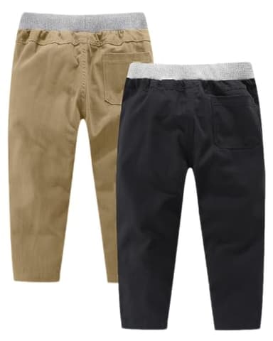 Toddler Boy's Clothes Pants,Khaki Black Spring Fall Winter Trousers Bottom Outfits 5t - Image 2