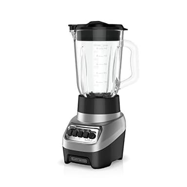 BLACK+DECKER PowerCrush Multi-Function Blender with 6-Cup Glass Jar, 4 Speed Settings, Silver - Image 1