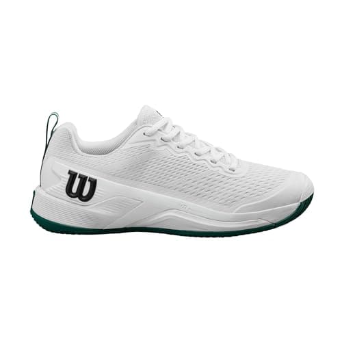 Wilson Rush Pro 4.5 Men's Tennis Shoe, White/Aventurine, Size 9.5 - Image 1