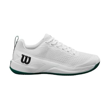 Wilson Rush Pro 4.5 Men's Tennis Shoe, White/Aventurine, Size 9.5 - Image 1