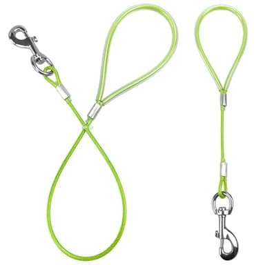 Mi Metty Short Dog Leash - Heavy Duty-12”/24”Short Chew Proof Dog Lead for Training Control- Training Pet Leashes for Teething Puppies Small Medium and Large Dogs - Image 1