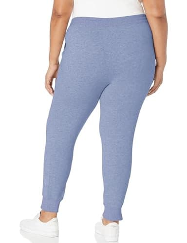 Amazon Essentials Women's Fleece Jogger Sweatpant (Available in Plus Size), Indigo Blue Heather, X-Large - Image 5