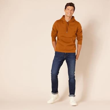 Amazon Essentials Men's Pullover Sweatshirt Hoodie, Big & Tall Options Available, Rust Orange, XX-Large - Image 5