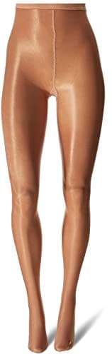 Danskin Women's Shimmery Footed Tight, Classic Light Toast, C - Image 2