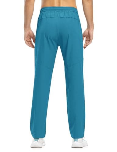 TBMPOY Men's Travel Hiking Pants Lightweight Athletic Pant Quick Dry Windbreaker Fishing Running Active Jogger Indigo XL - Image 3