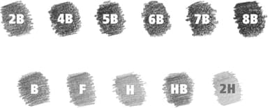 STAEDTLER Mars Lumograph Graphite Artist Pencil Pack, 12 Degrees (8B, 7B, 6B, 5B, 4B, 3B, 2B, B, HB, F, H, 2H), Mars Plastic Eraser, 61 100 P - Image 5