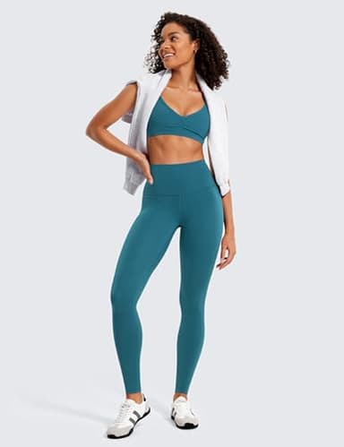 CRZ YOGA Butterluxe High Waisted Lounge Leggings 28'' - Workout Yoga Pants for Women Buttery Soft Borealis Green Medium - Image 3