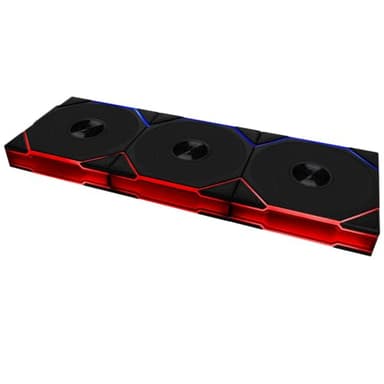 Lian Li UNI Fan TL Wireless 120-Triple Pack-2.4 GHz Wireless Signal ARGB Fan-Infinity Mirror-Daisy-Chain Design-Customizable Lighting Effects-Controller Included & Required - Black (12TL1W3B) - Image 1