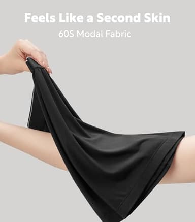 DAVID ARCHY Men's Underwear Ultra Soft Modal Dual Pouch Trunks Support Ball Pouch Bulge Enhancing Boxer Briefs for Men 4 Pack(M, Black) - Image 4