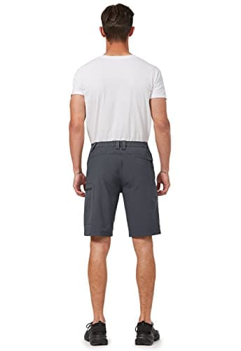 Hiauspor Men's Hiking Cargo Shorts 9"/10" Quick Dry Lightweight Waterproof for Golf Tactical Fishing Casual with 6 Pockets (Dark Grey, 34) - Image 6