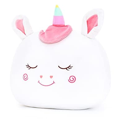 Lazada Stuffed Unicorn Pillow Plush Girl Toys Gift for Toddler for Girls White 15 Inches - Image 1