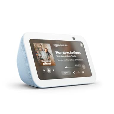 Amazon Echo Show 5 (newest model), Smart display with 2x the bass and clearer sound, Cloud Blue - Image 1