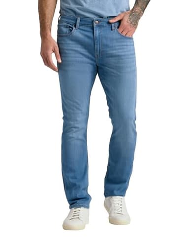 True Classic Mens Jeans – Stretch Jeans for Men, Straight Fit Men’s Stretch Jean, Straight Leg, High-Stretch - Medium Indigo, 34W X 34L - Image 1