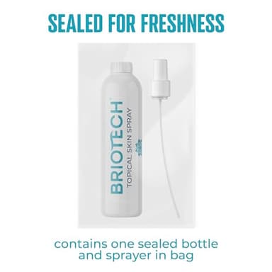 BRIOTECH Topical Skin Spray, Hypochlorous Acid Spray for Sensitive Skin, HOCl Facial Mist, Full Body Support Against Irritation, Calm Redness, Soothe Foot & Scalp, 8 oz (1 Pack) - Image 2